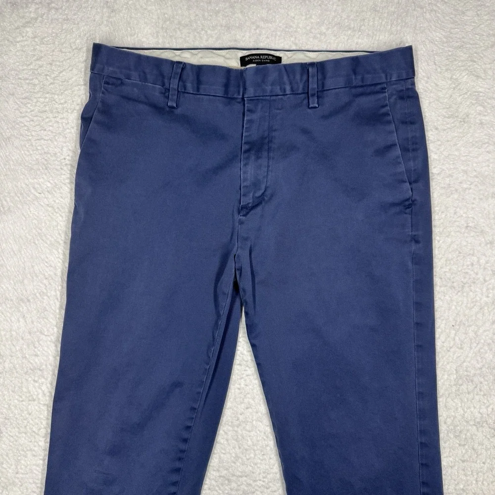Banana Republic Aiden Chino Casual Pants Blue‎ Men's Size 33x34